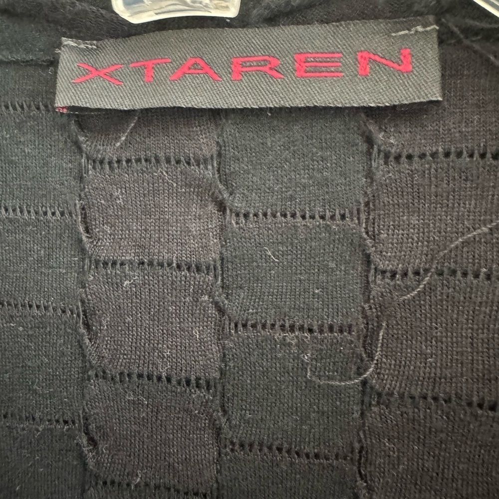 Xtaren Black Open Front Cape Jacket - Picture 4 of 6